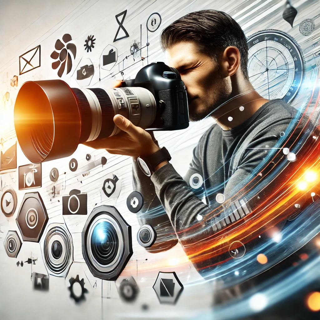 Graphical representation of professional photographer, Simon Bayliss of Creative Orbit