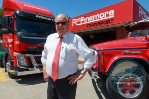 Ron Finemore, owner of Ron Finemore Transport